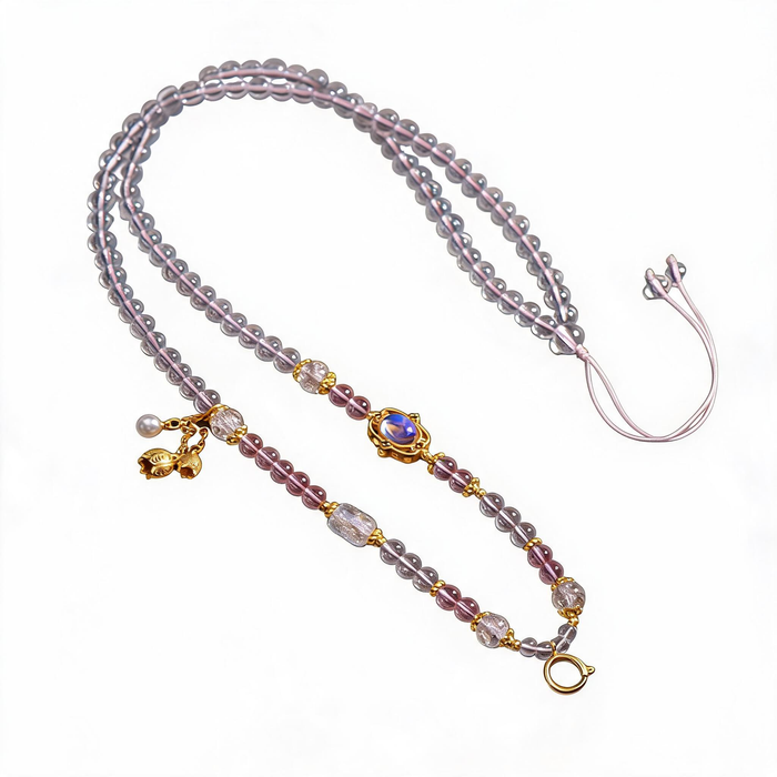 Thai Amulet Crystal Bead Cord