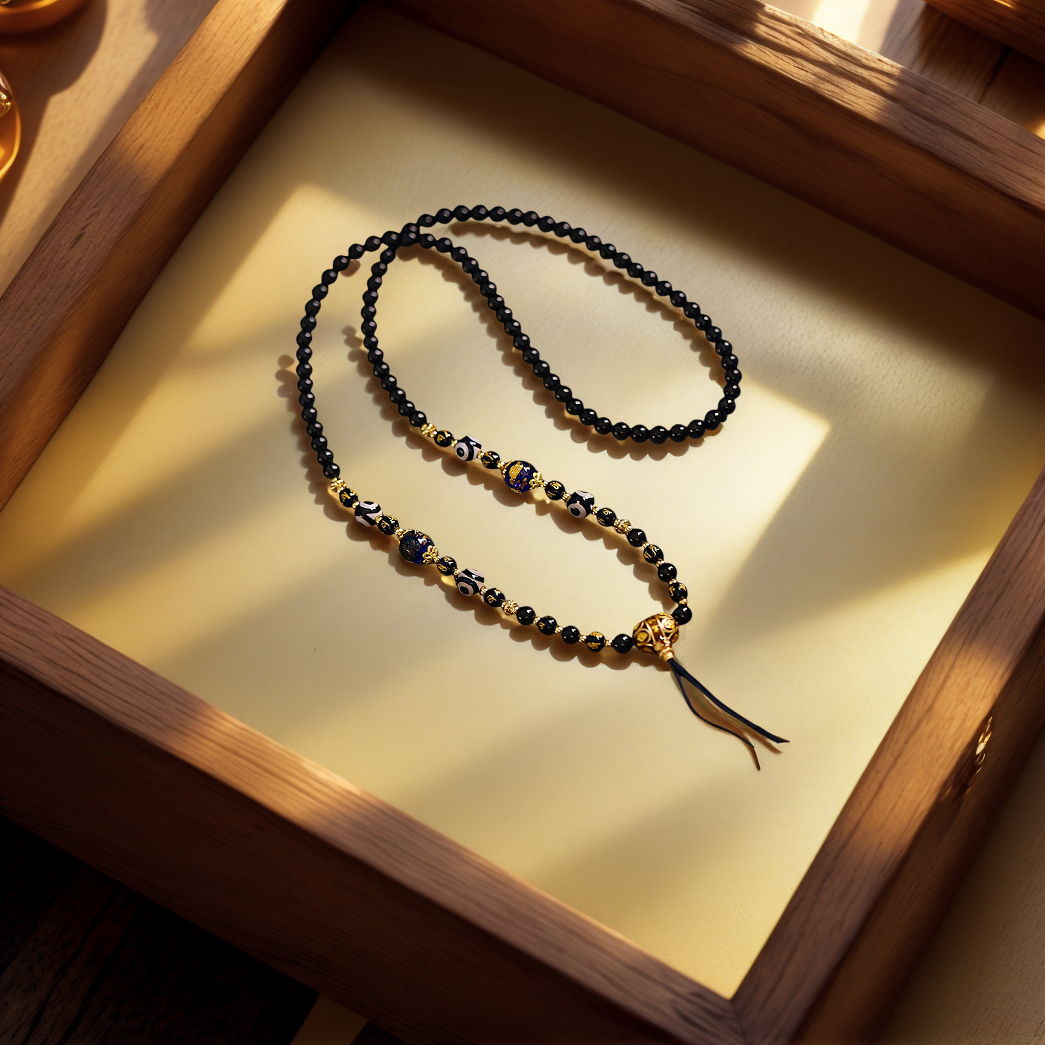 Austrian Crystal Pendant Cord — lifestyle view