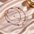 Amethyst Crystal Pendant Cord — lifestyle view