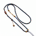 Handwoven Tibetan Pendant Cord — Tibetan Blue — product on white background