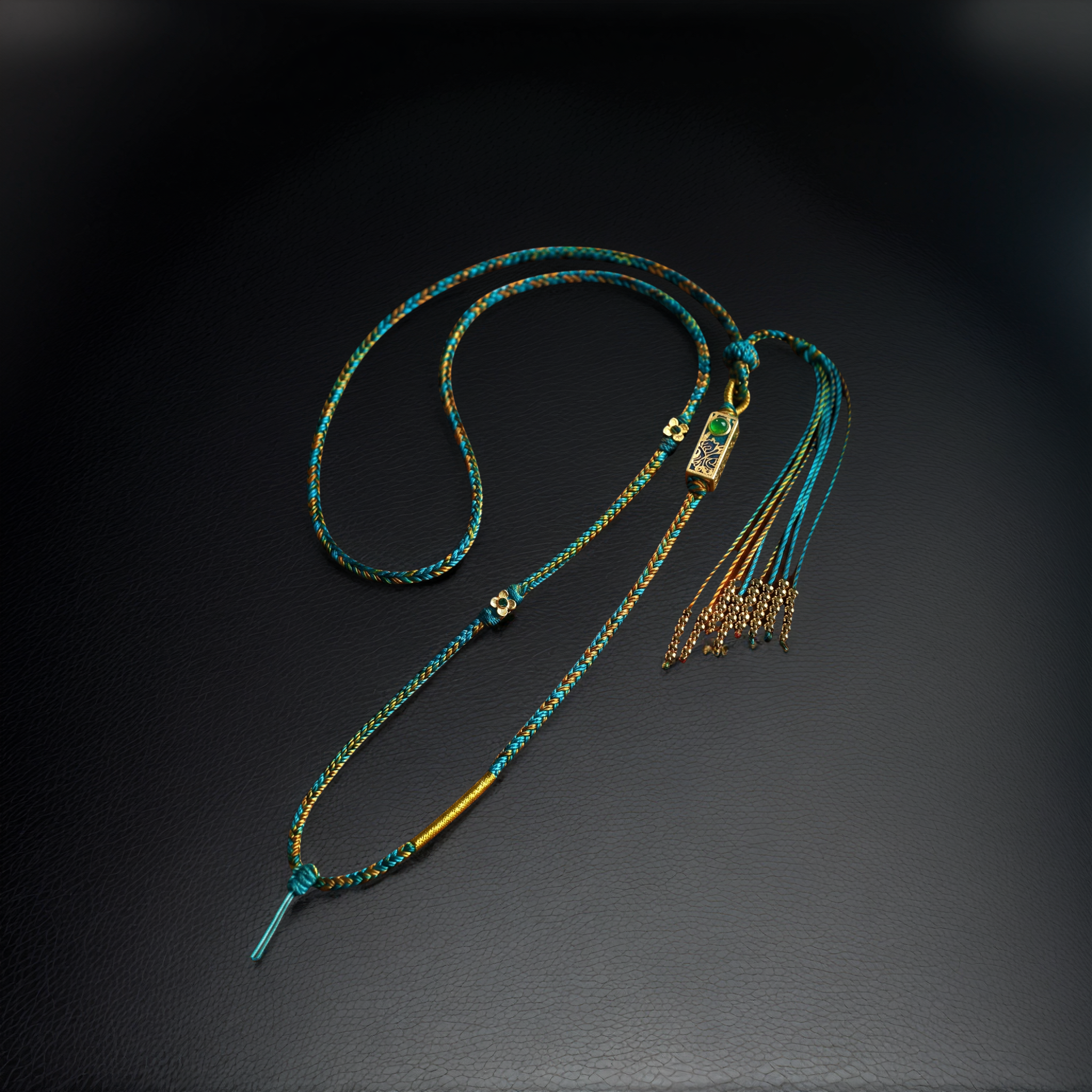 Premium Handwoven Pendant Cord, Landscape Design — lifestyle view