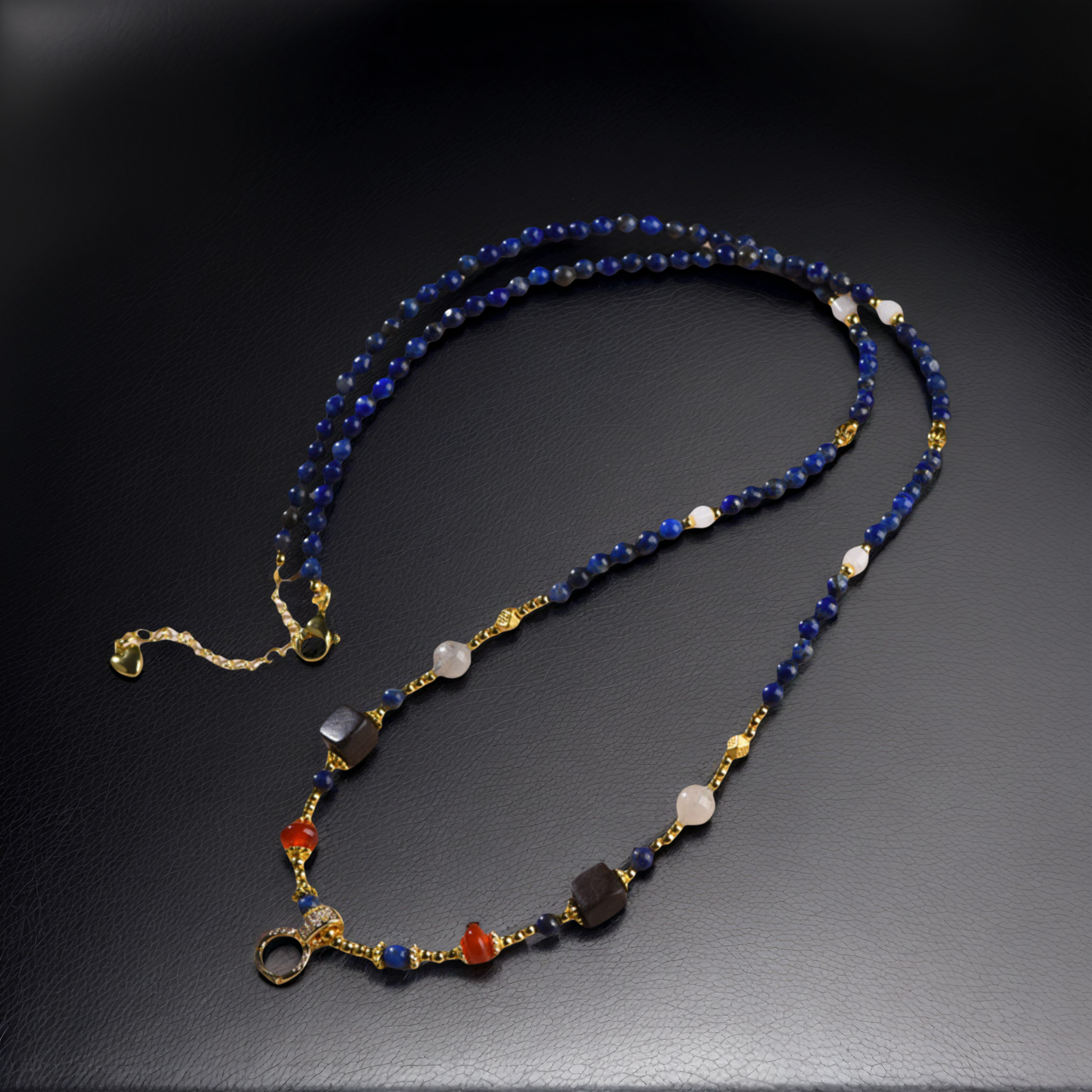 Lapis Lazuli Universal Cord, Vintage Style — lifestyle view