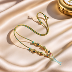 Handwoven Eight-Strand Enamel Pendant Cord — Style Two — lifestyle view