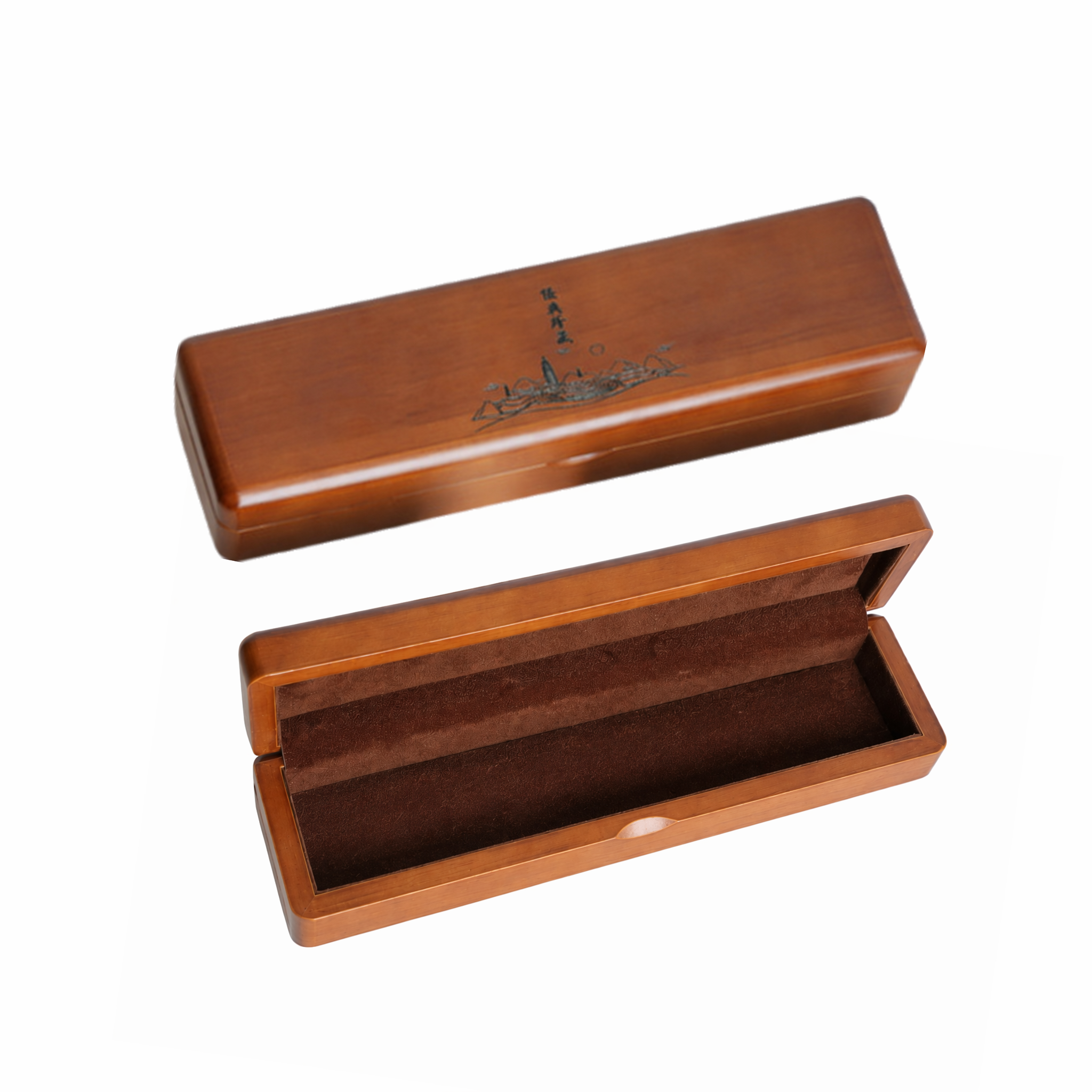 Classic Solid Wood Necklace Gift Box — No. 4 — view 2
