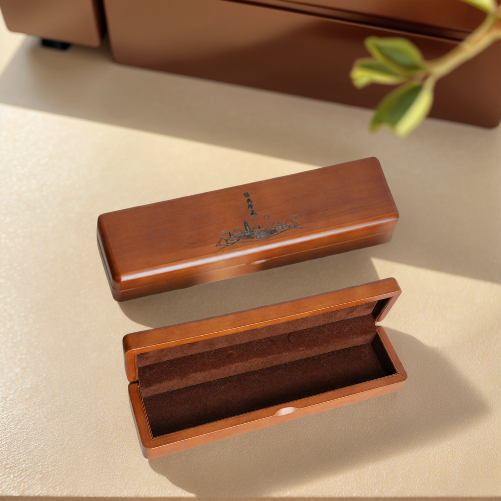 Classic Solid Wood Necklace Gift Box — No. 4 — view 3