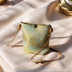 Song Brocade Phone Crossbody Bag — Golden Yellow — view 3