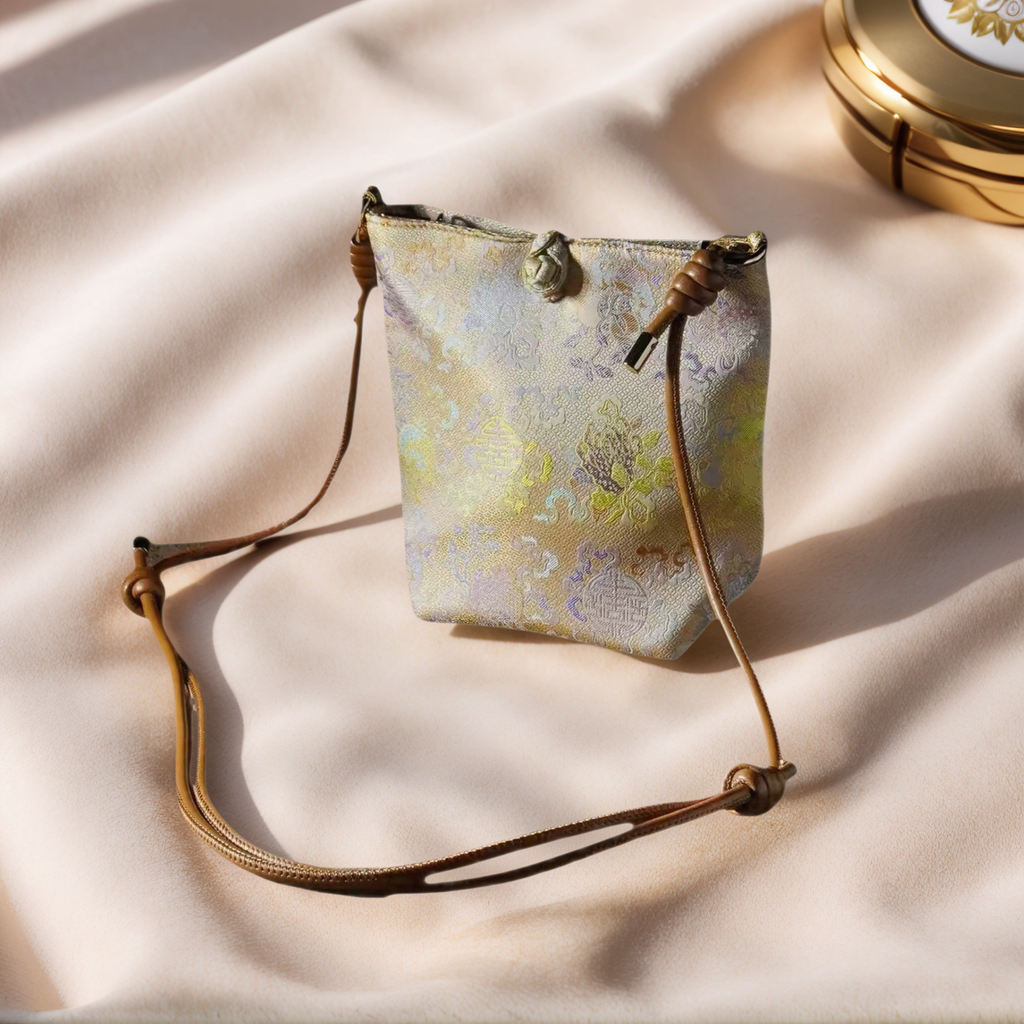 Song Brocade Phone Crossbody Bag — Soft Lavender — view 3