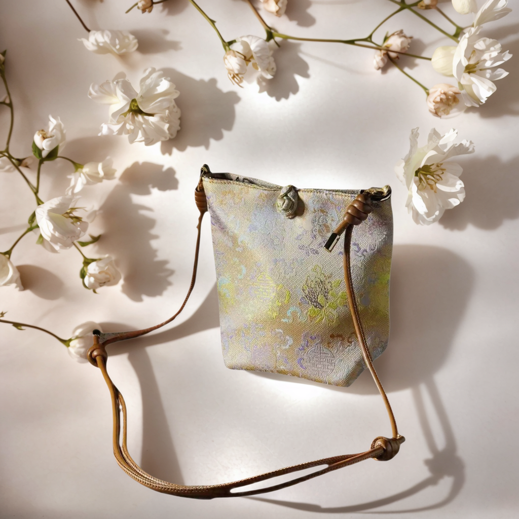 Song Brocade Phone Crossbody Bag — Soft Lavender — view 4