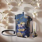 New Chinese-Style Embroidered Phone Bag — Blue — view 4