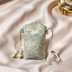 New Chinese-Style Embroidered Phone Bag — Ivory — view 3