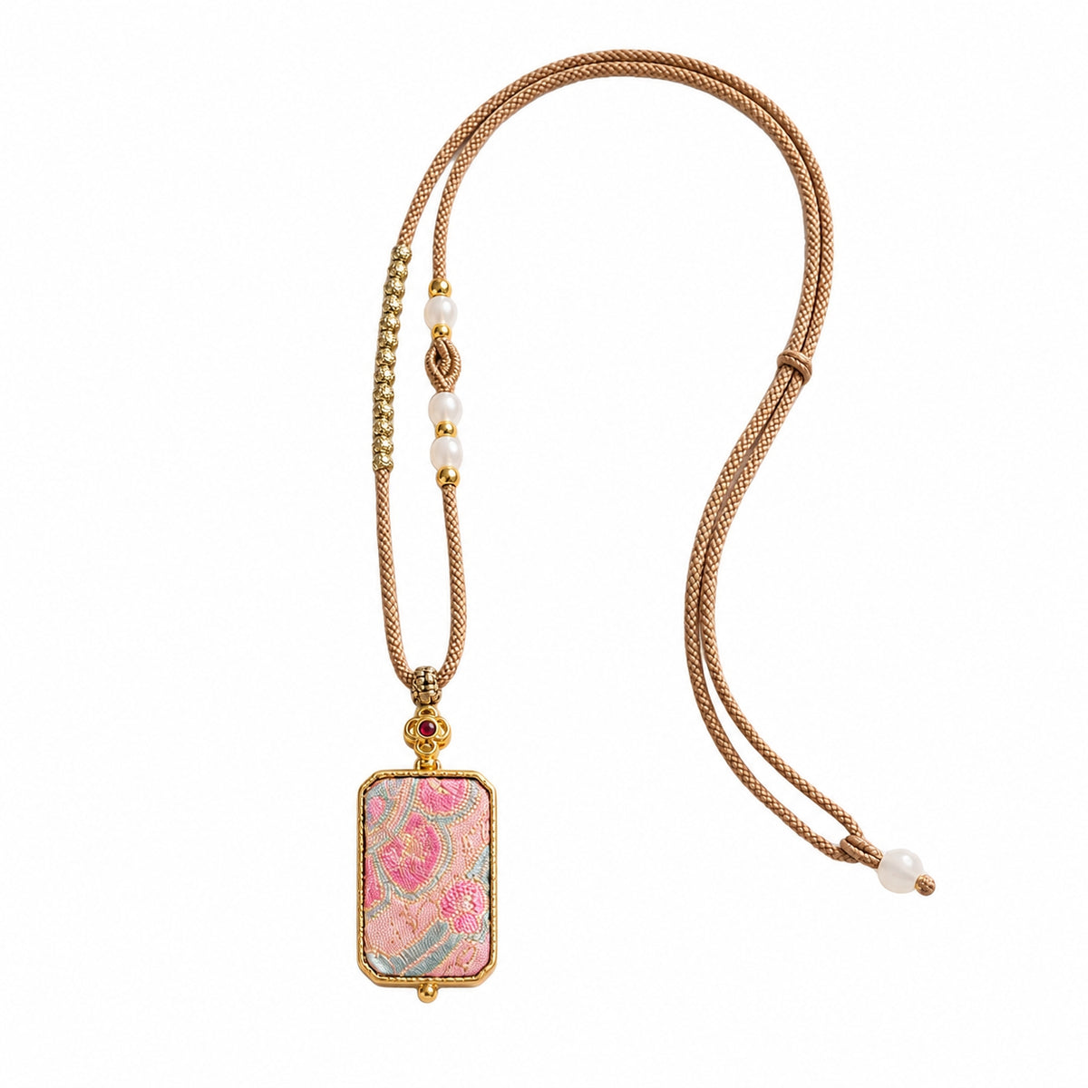 Song Brocade Sachet Necklace — Rectangle — product image