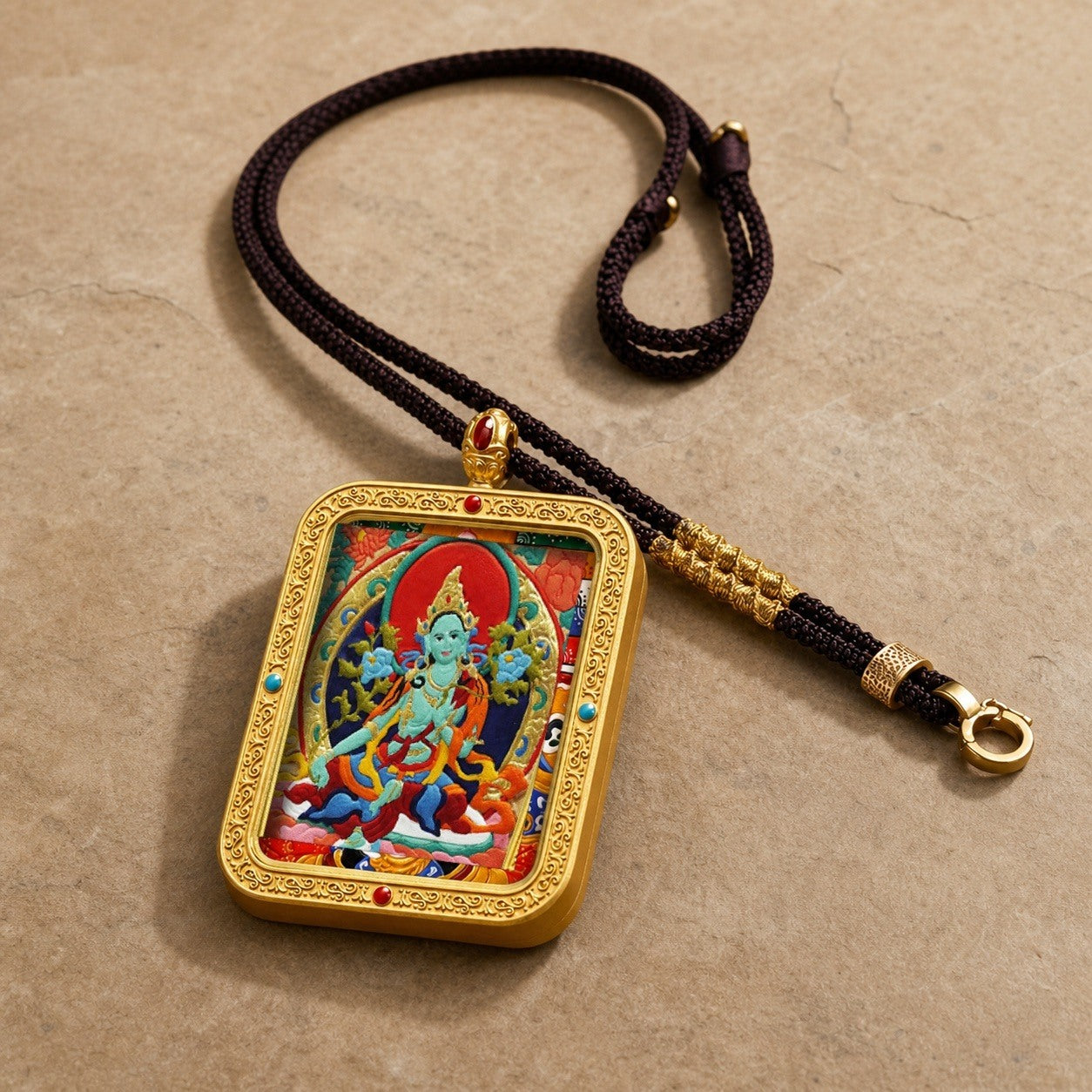 Eastern Luck Thangka pendant EL-PN-040 image 5 of 7