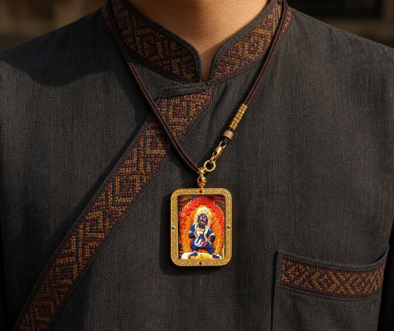 Eastern Luck Thangka pendant EL-PN-044 image 6 of 7