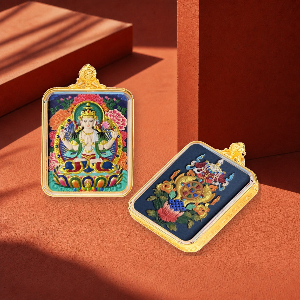 Eastern Luck Thangka pendant EL-PN-048 image 4 of 7