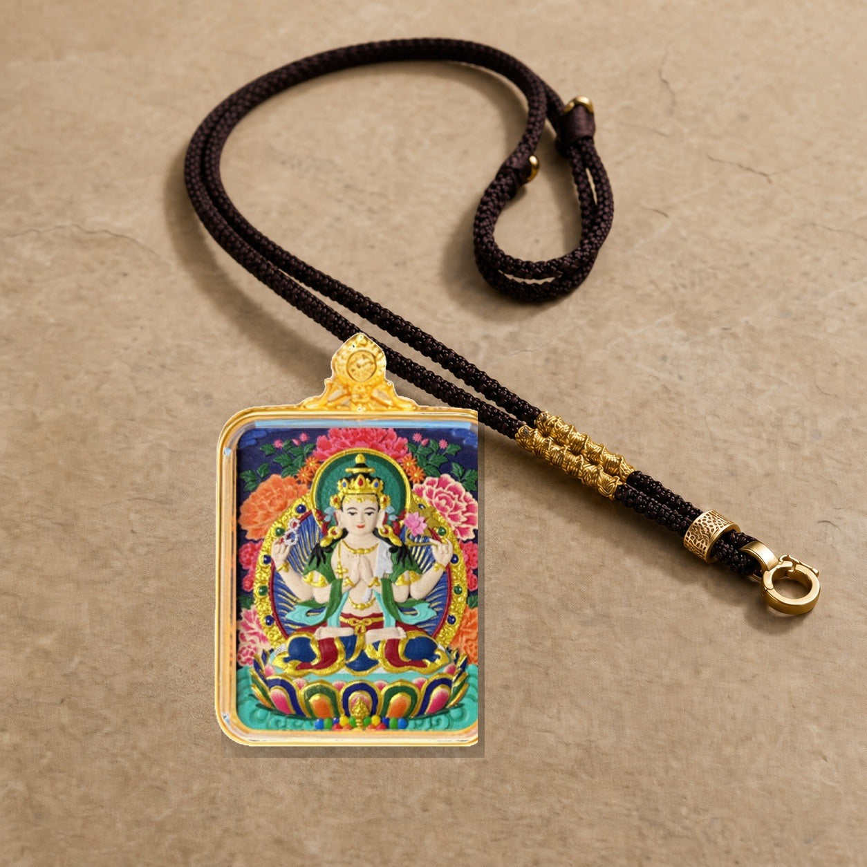 Eastern Luck Thangka pendant EL-PN-048 image 5 of 7