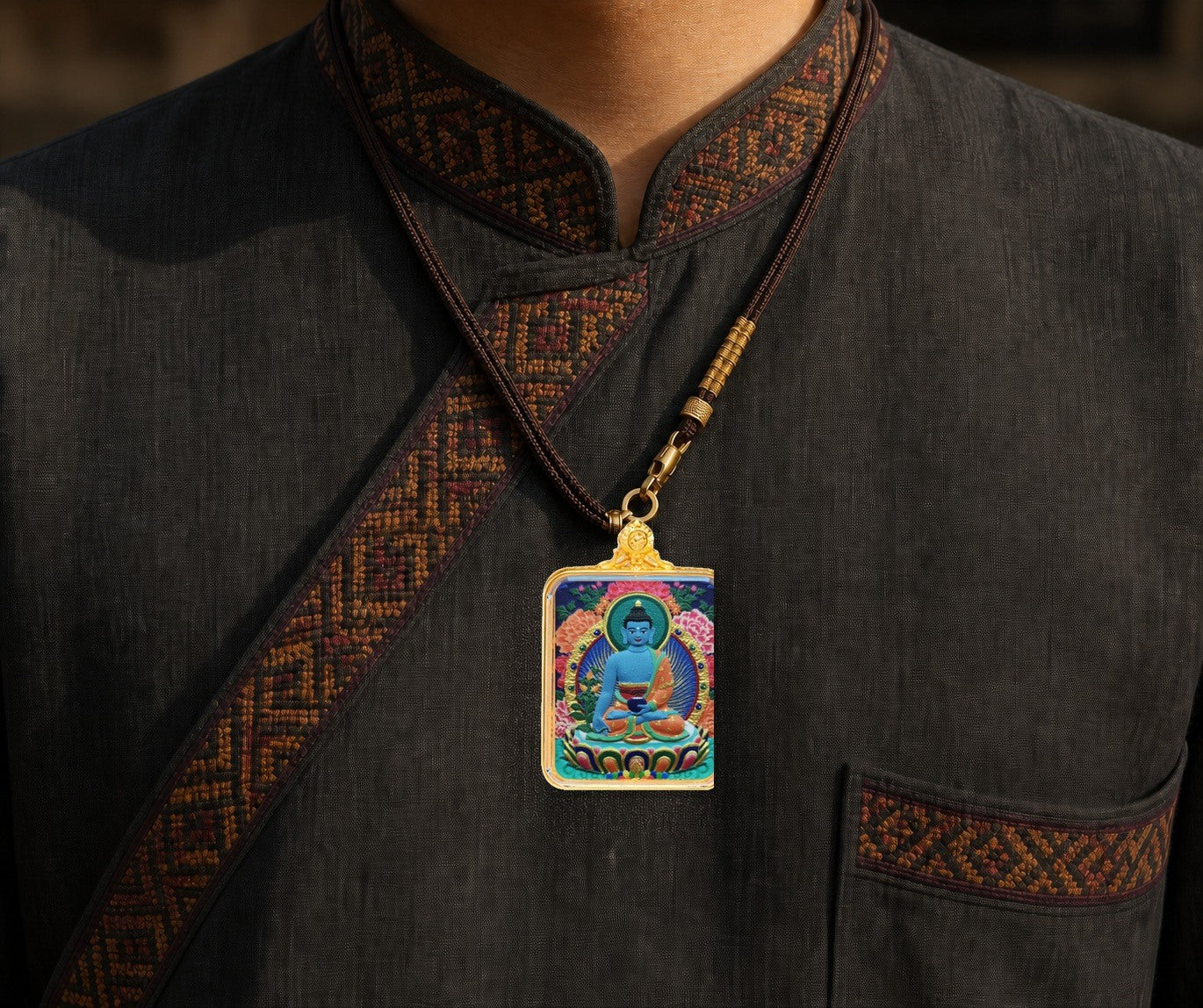Eastern Luck Thangka pendant EL-PN-049 image 6 of 7