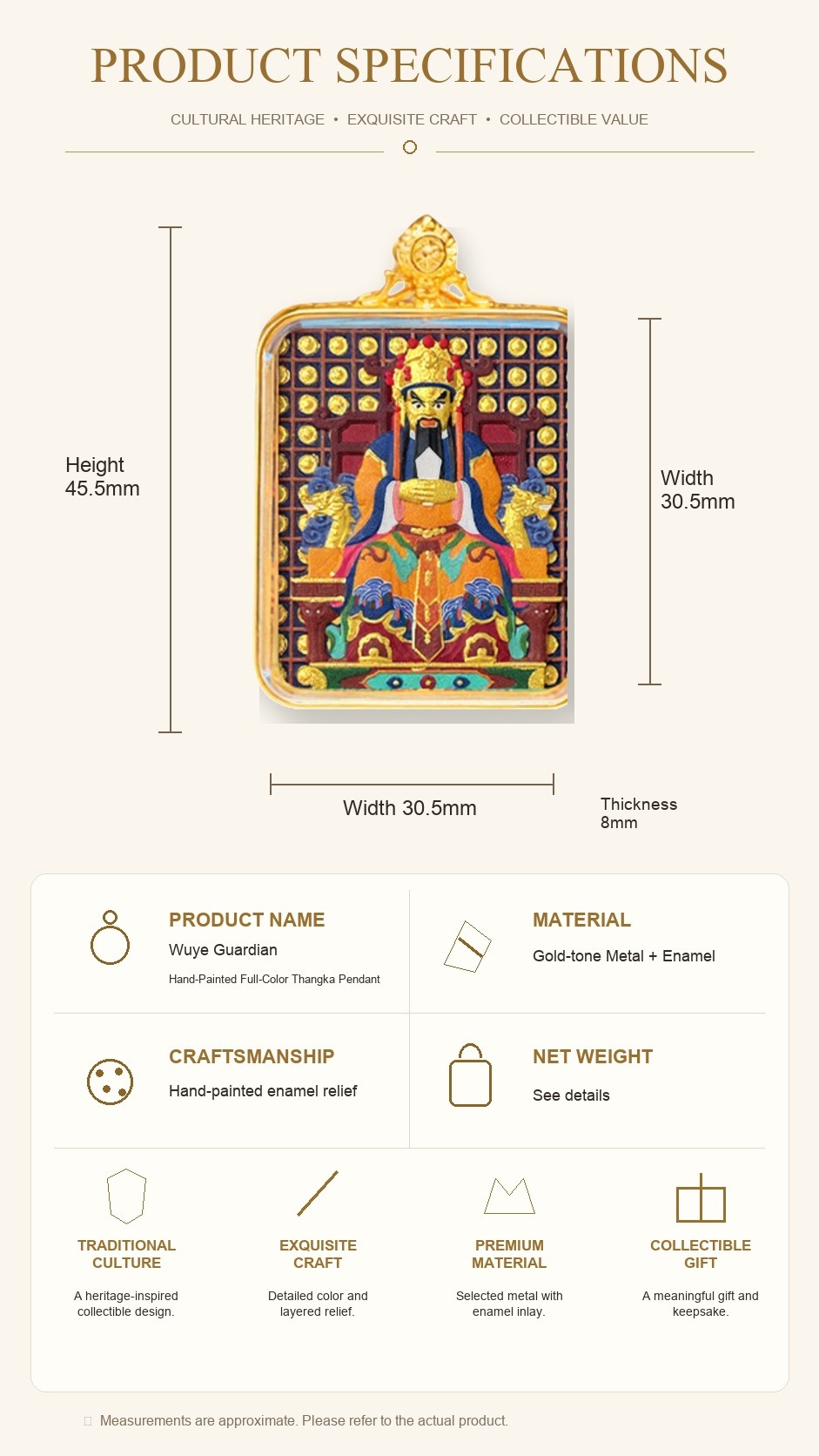 Eastern Luck Thangka pendant EL-PN-050 image 7 of 7