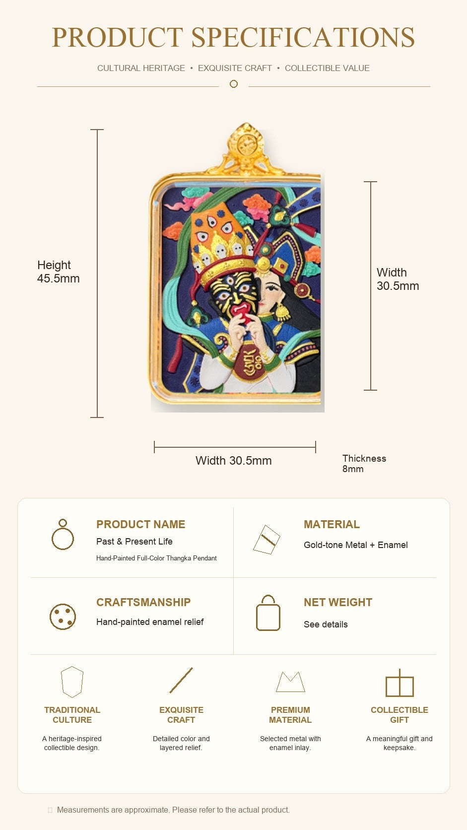 Eastern Luck Thangka pendant EL-PN-053 image 7 of 7