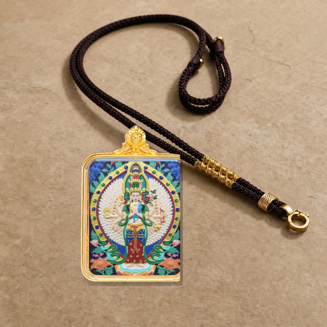 Eastern Luck Thangka pendant EL-PN-054 image 5 of 7