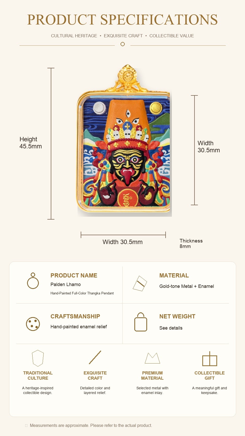 Eastern Luck Thangka pendant EL-PN-056 image 7 of 7
