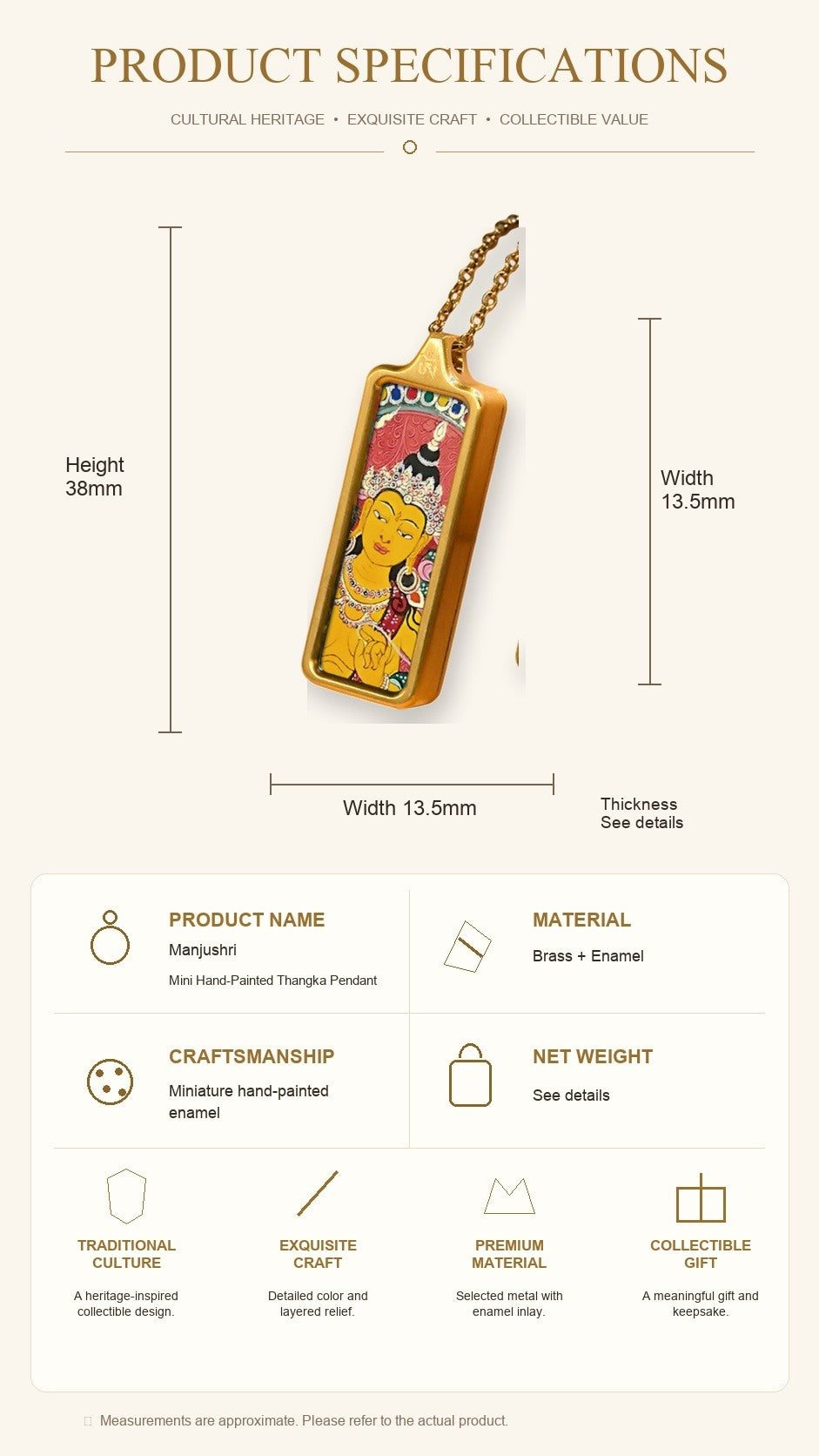 Eastern Luck Thangka pendant EL-PN-061 image 7 of 7