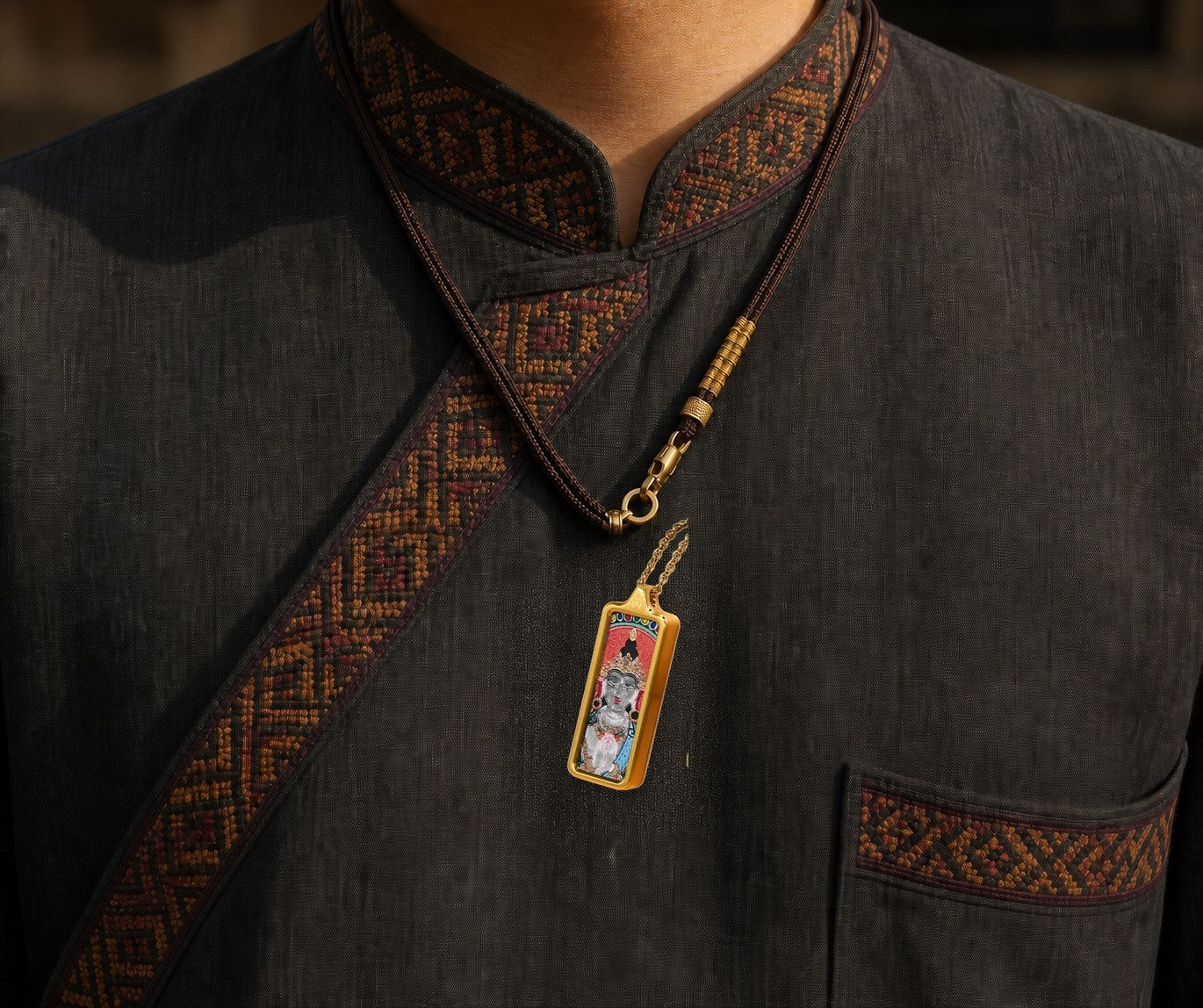 Eastern Luck Thangka pendant EL-PN-062 image 6 of 7