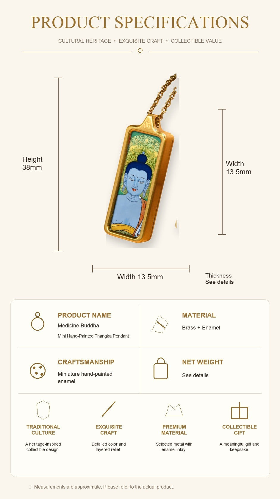 Eastern Luck Thangka pendant EL-PN-065 image 7 of 7