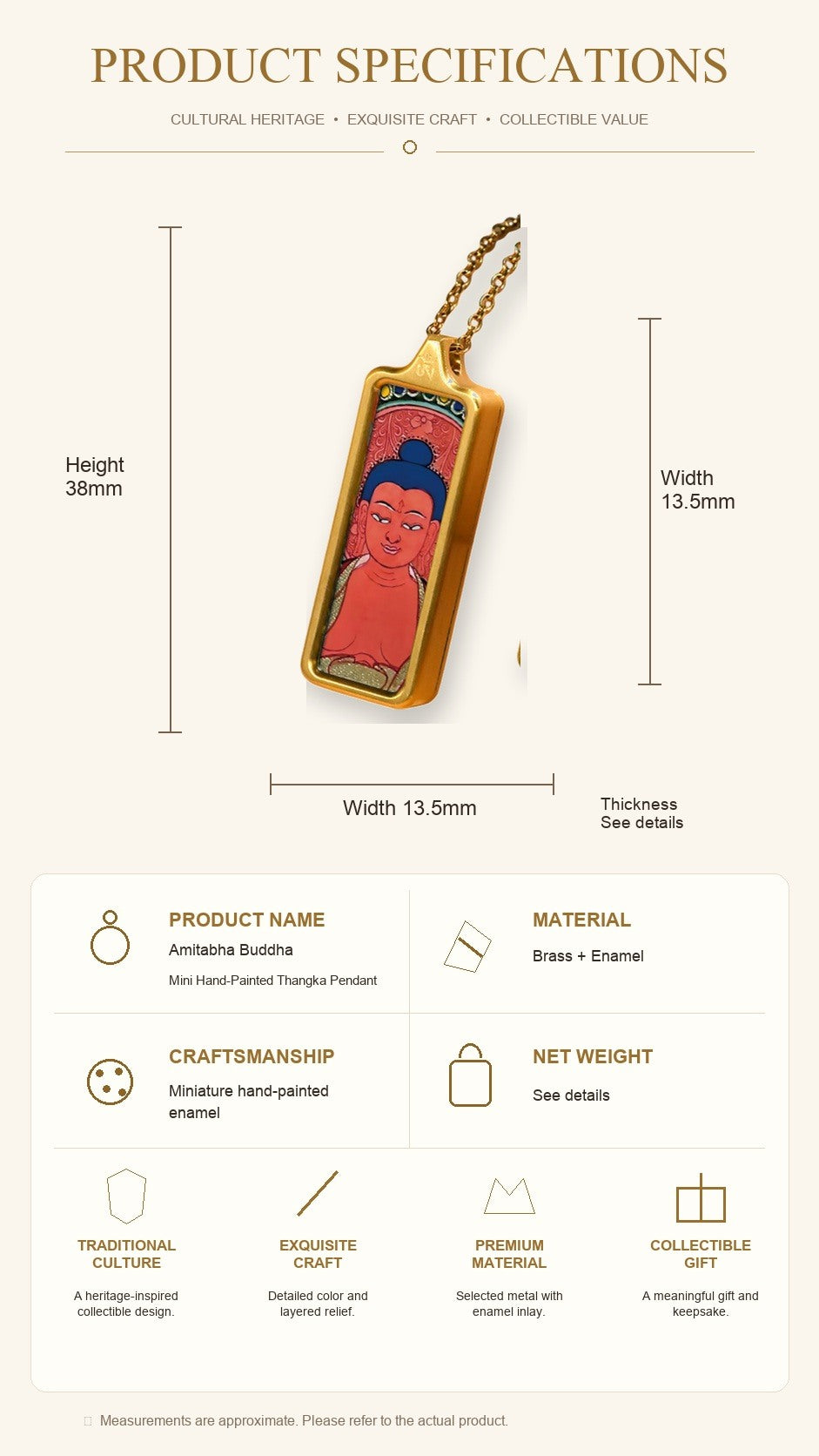 Eastern Luck Thangka pendant EL-PN-068 image 7 of 7
