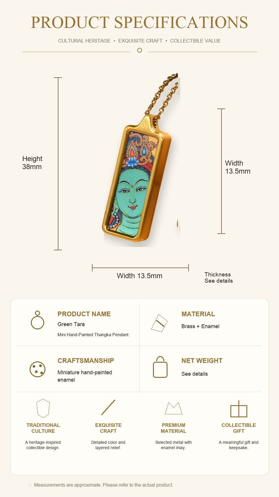 Eastern Luck Thangka pendant EL-PN-069 image 7 of 7