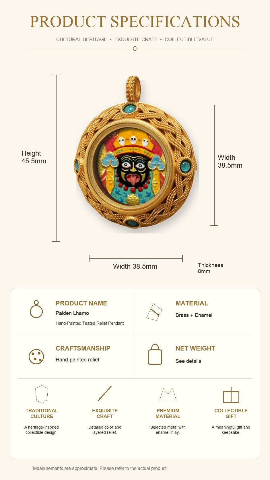 Eastern Luck Thangka pendant EL-PN-071 image 7 of 7