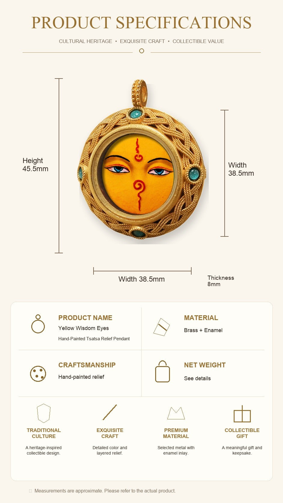 Eastern Luck Thangka pendant EL-PN-072 image 7 of 7