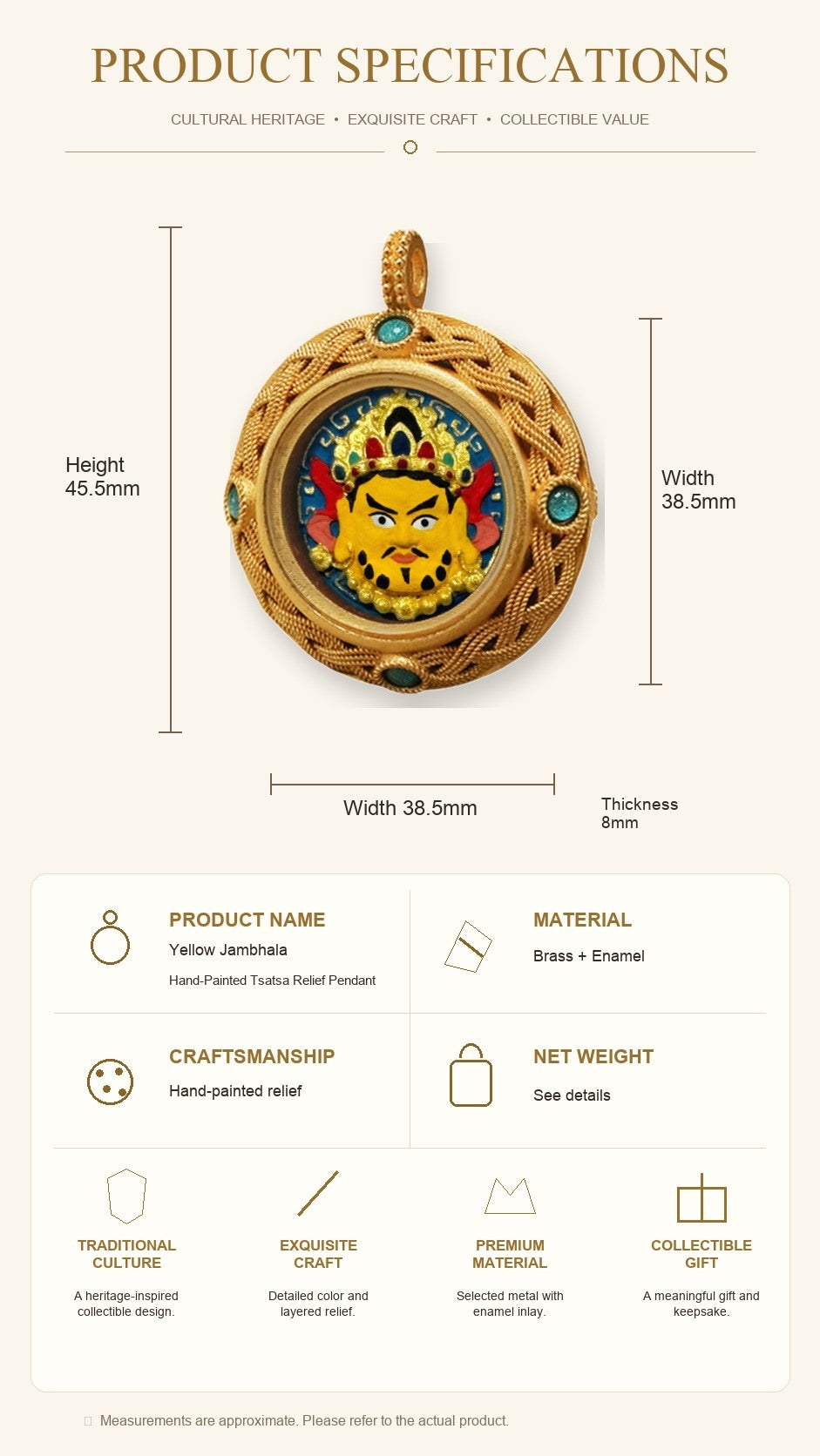 Eastern Luck Thangka pendant EL-PN-073 image 7 of 7