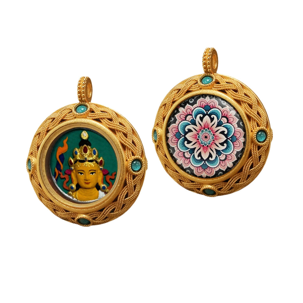Eastern Luck Thangka pendant EL-PN-074 image 1 of 7