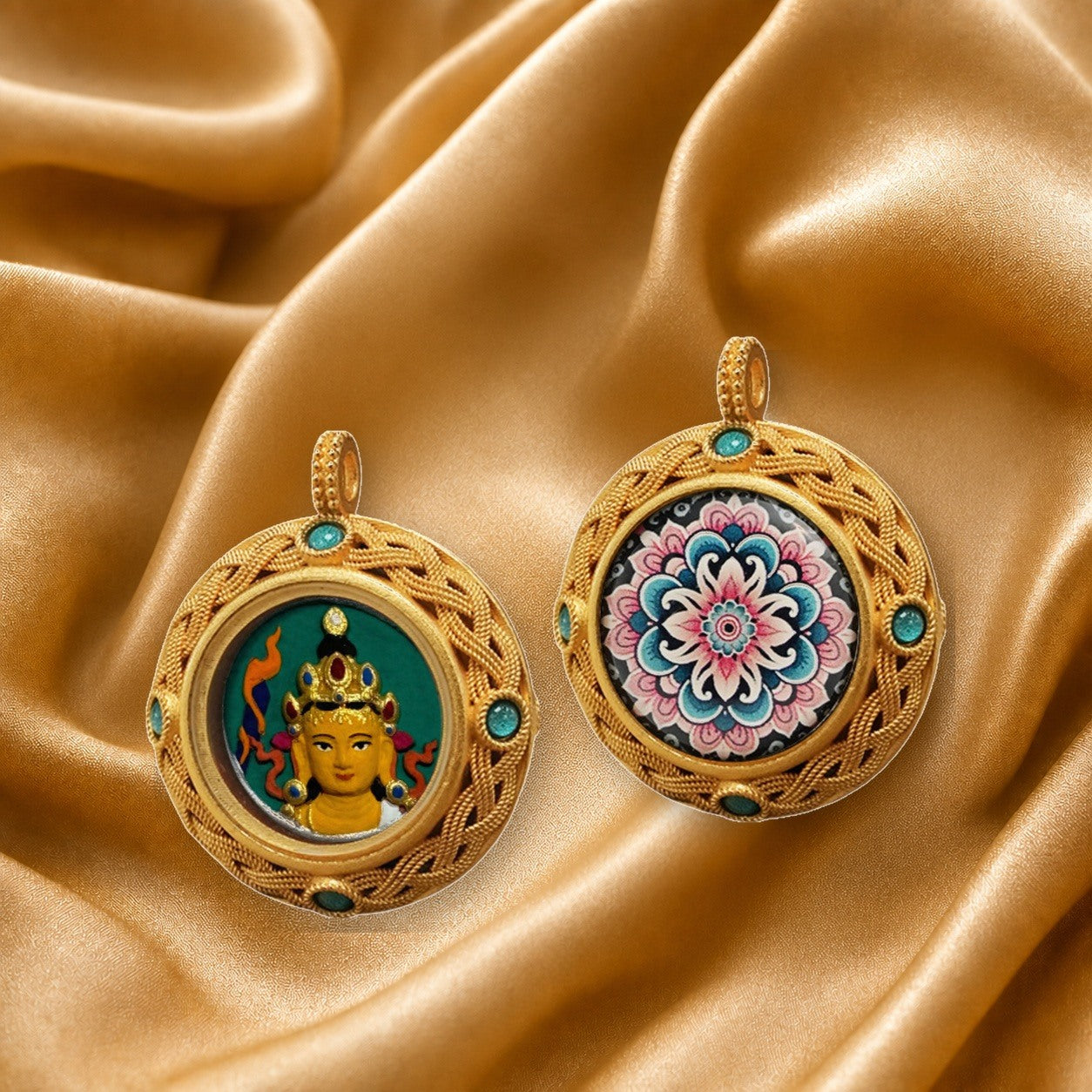 Eastern Luck Thangka pendant EL-PN-074 image 3 of 7