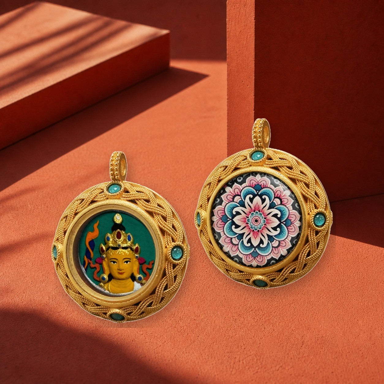 Eastern Luck Thangka pendant EL-PN-074 image 4 of 7