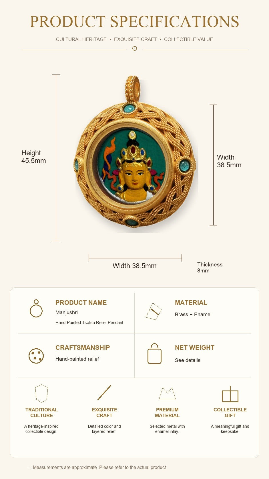Eastern Luck Thangka pendant EL-PN-074 image 7 of 7