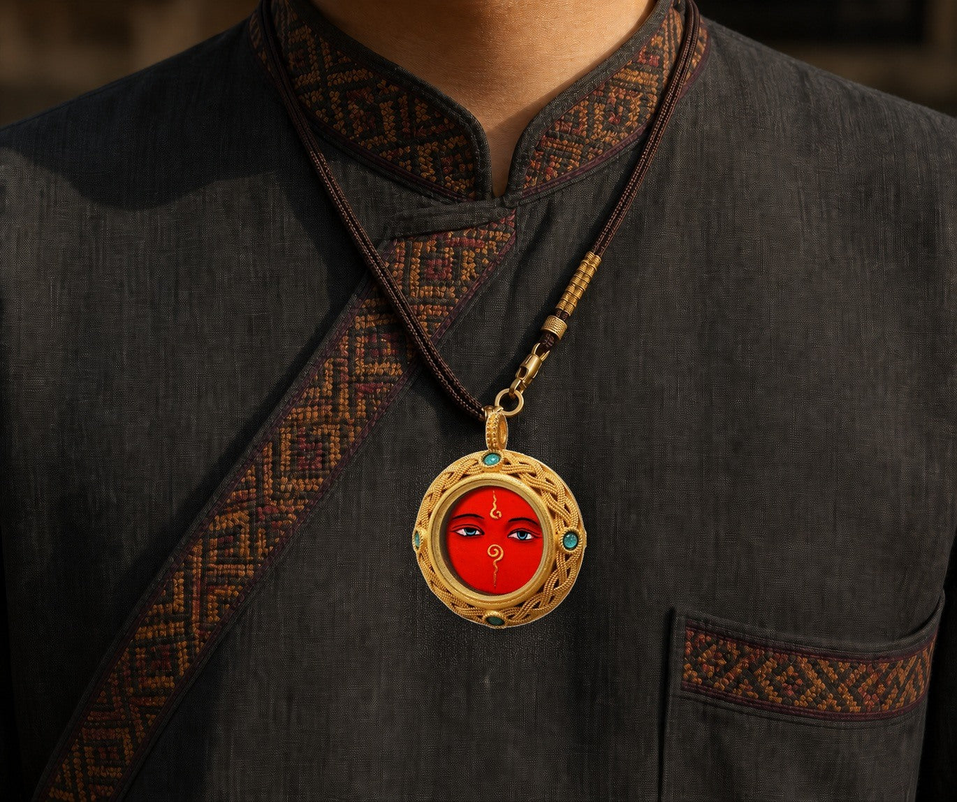 Eastern Luck Thangka pendant EL-PN-075 image 6 of 7