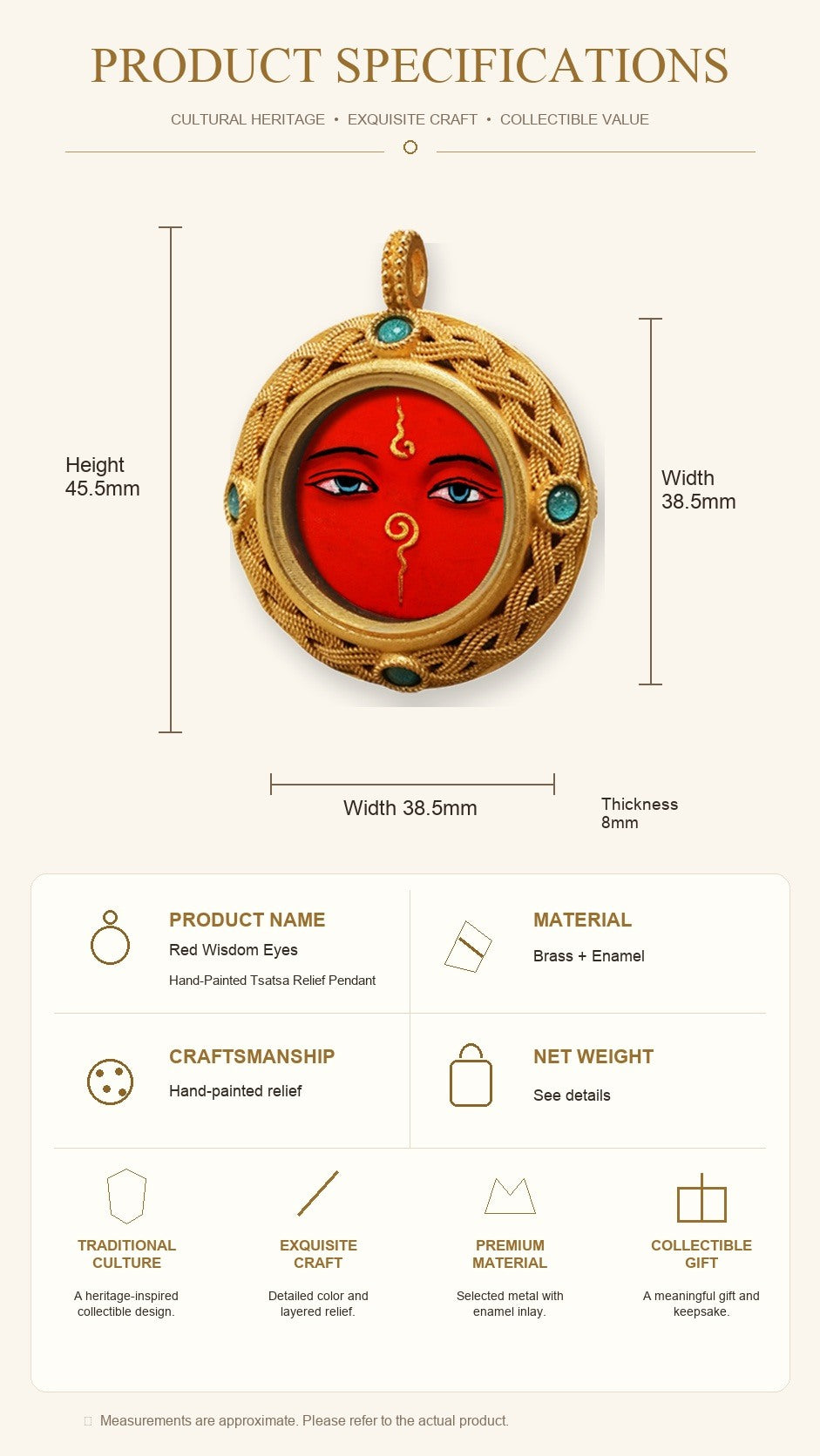 Eastern Luck Thangka pendant EL-PN-075 image 7 of 7