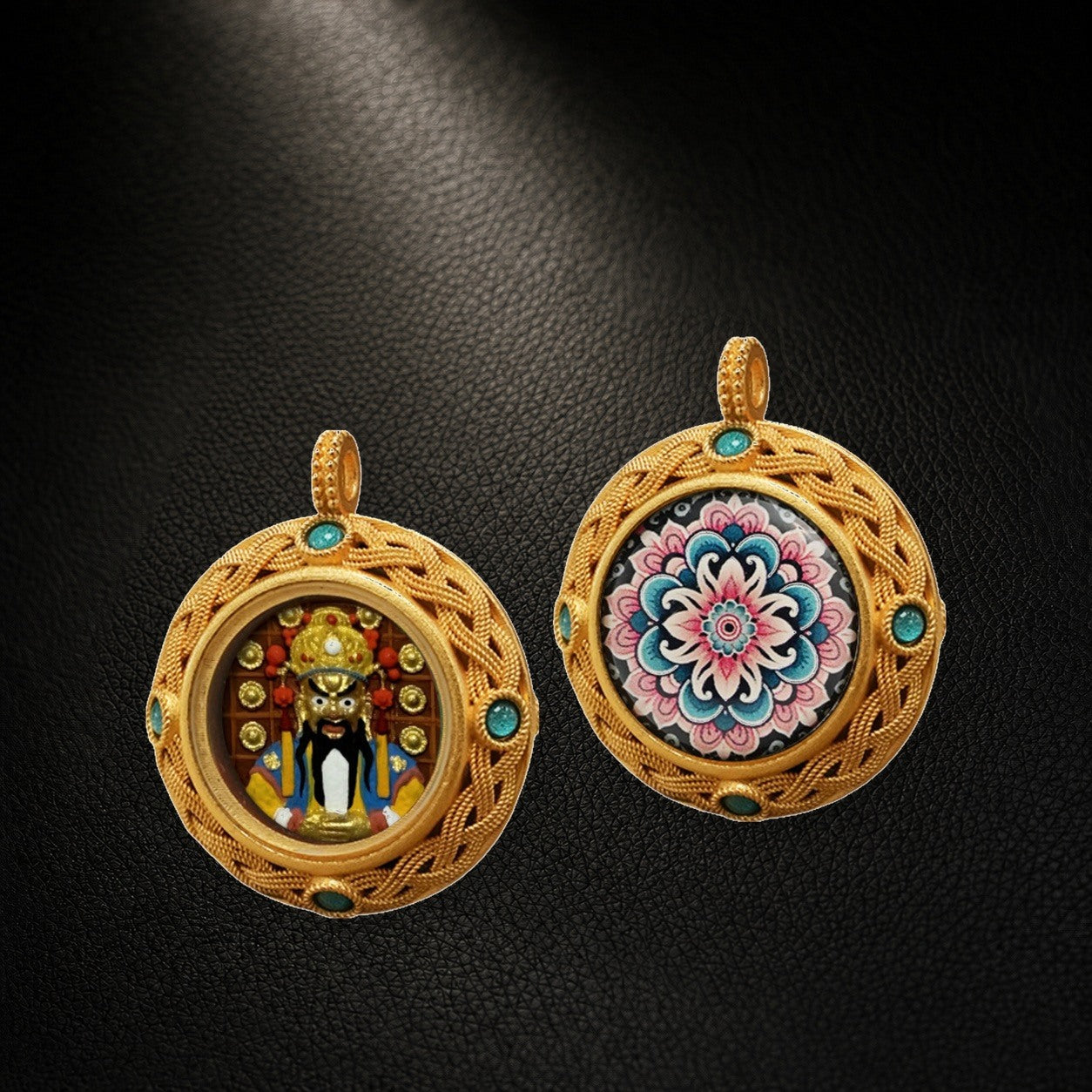 Eastern Luck Thangka pendant EL-PN-077 image 2 of 7