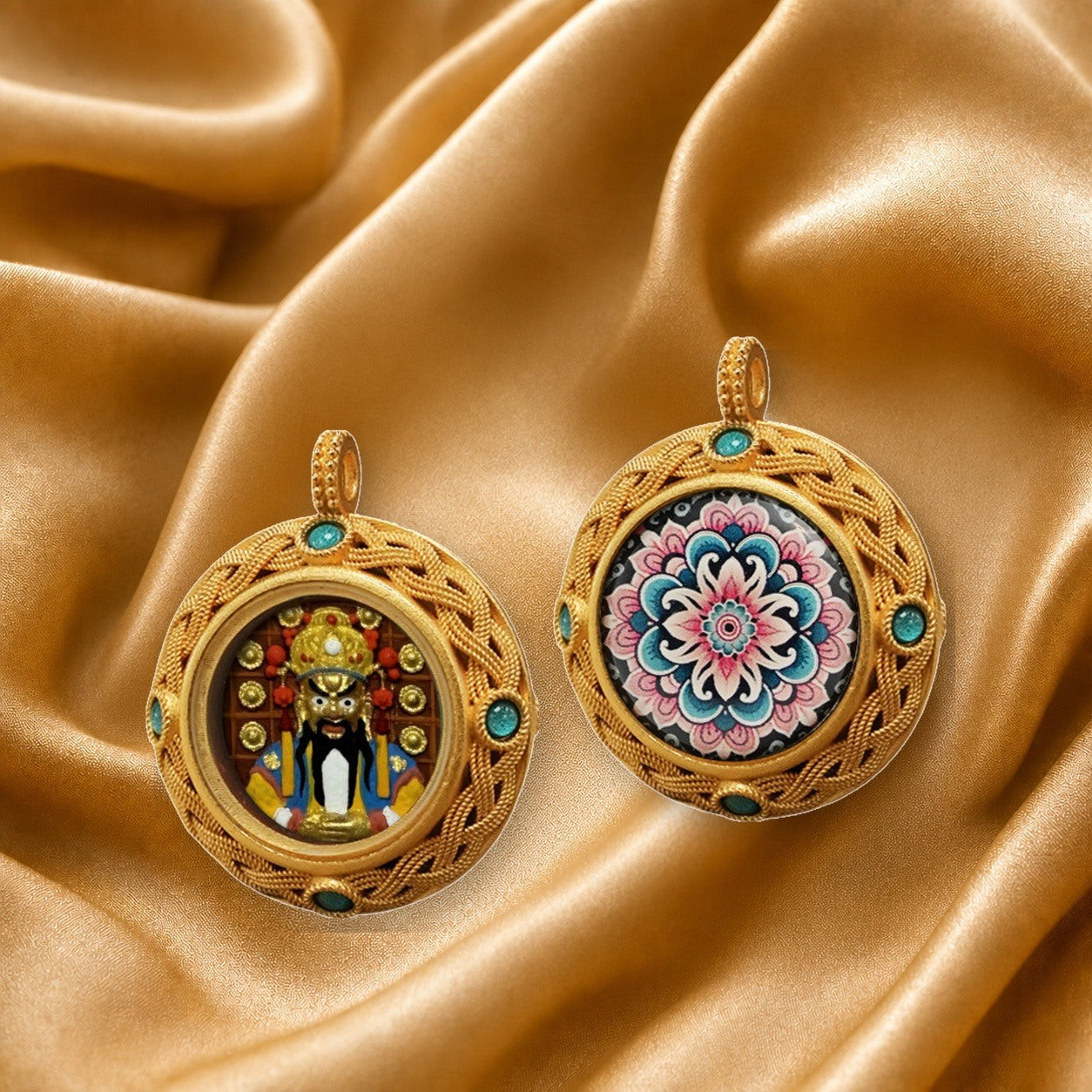 Eastern Luck Thangka pendant EL-PN-077 image 3 of 7