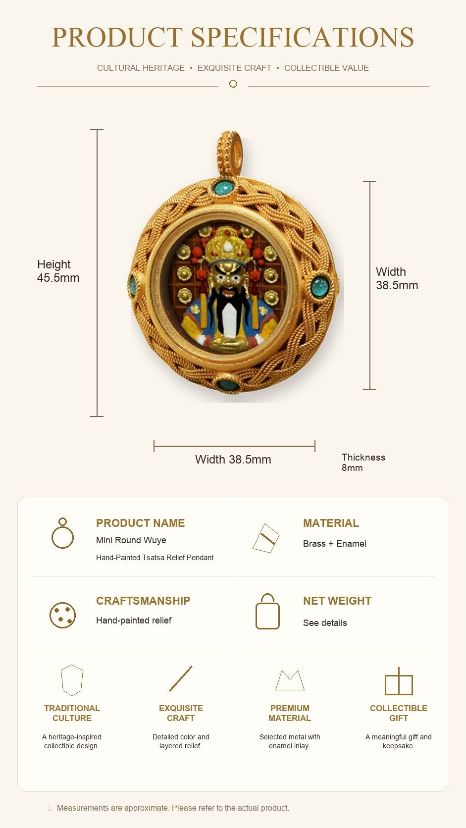 Eastern Luck Thangka pendant EL-PN-077 image 7 of 7
