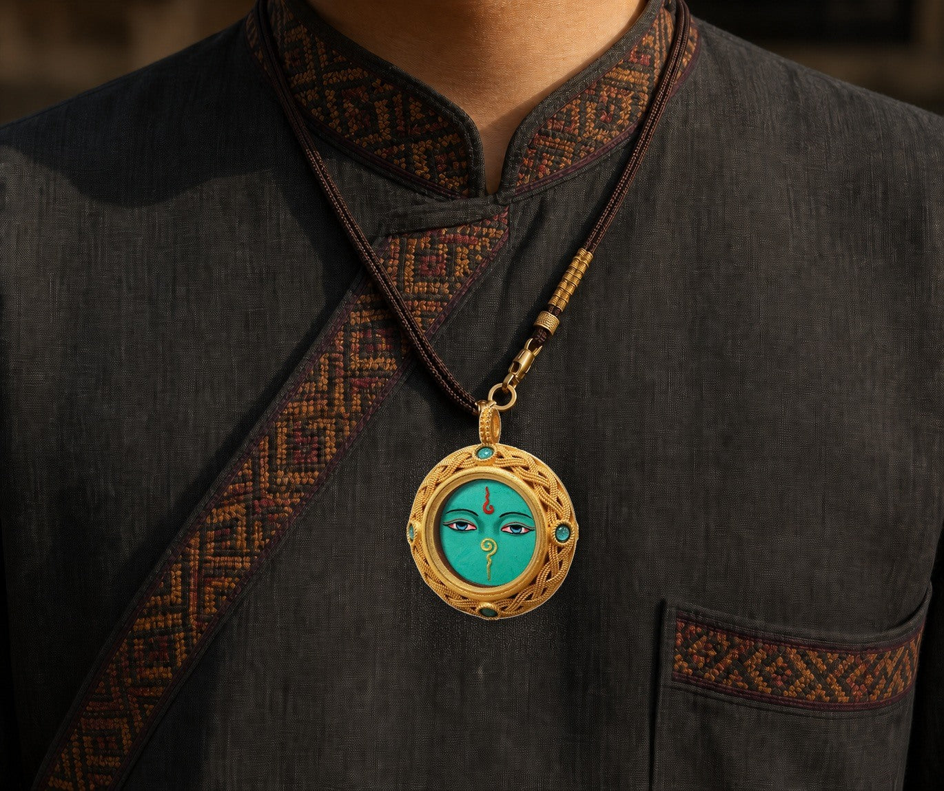 Eastern Luck Thangka pendant EL-PN-078 image 6 of 7