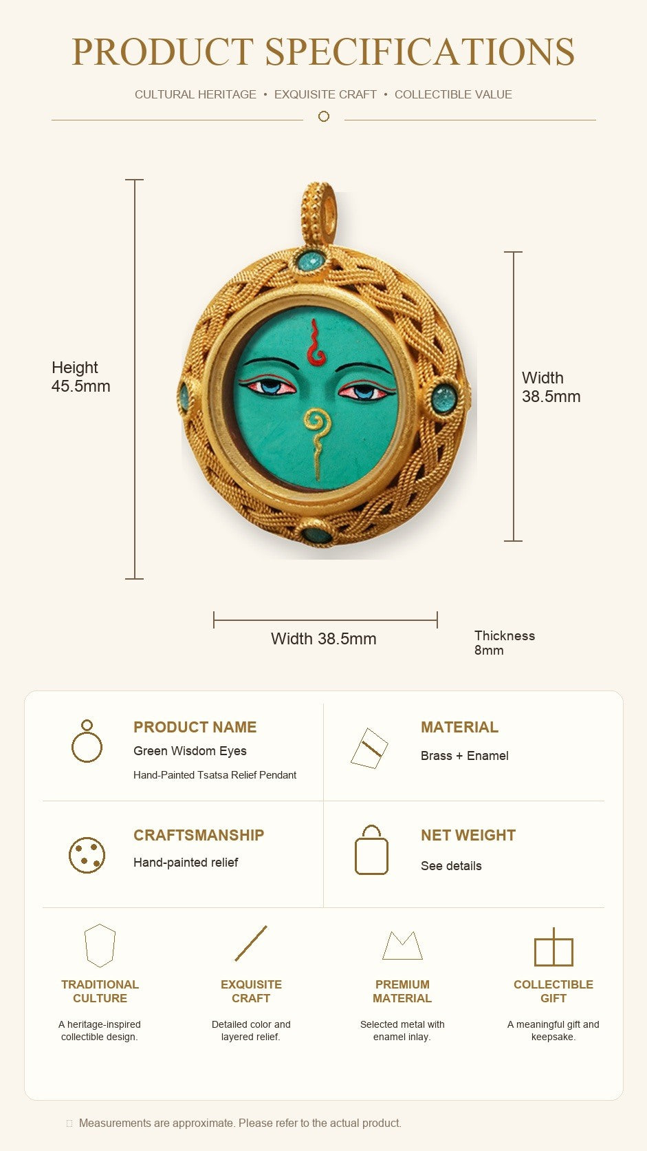 Eastern Luck Thangka pendant EL-PN-078 image 7 of 7