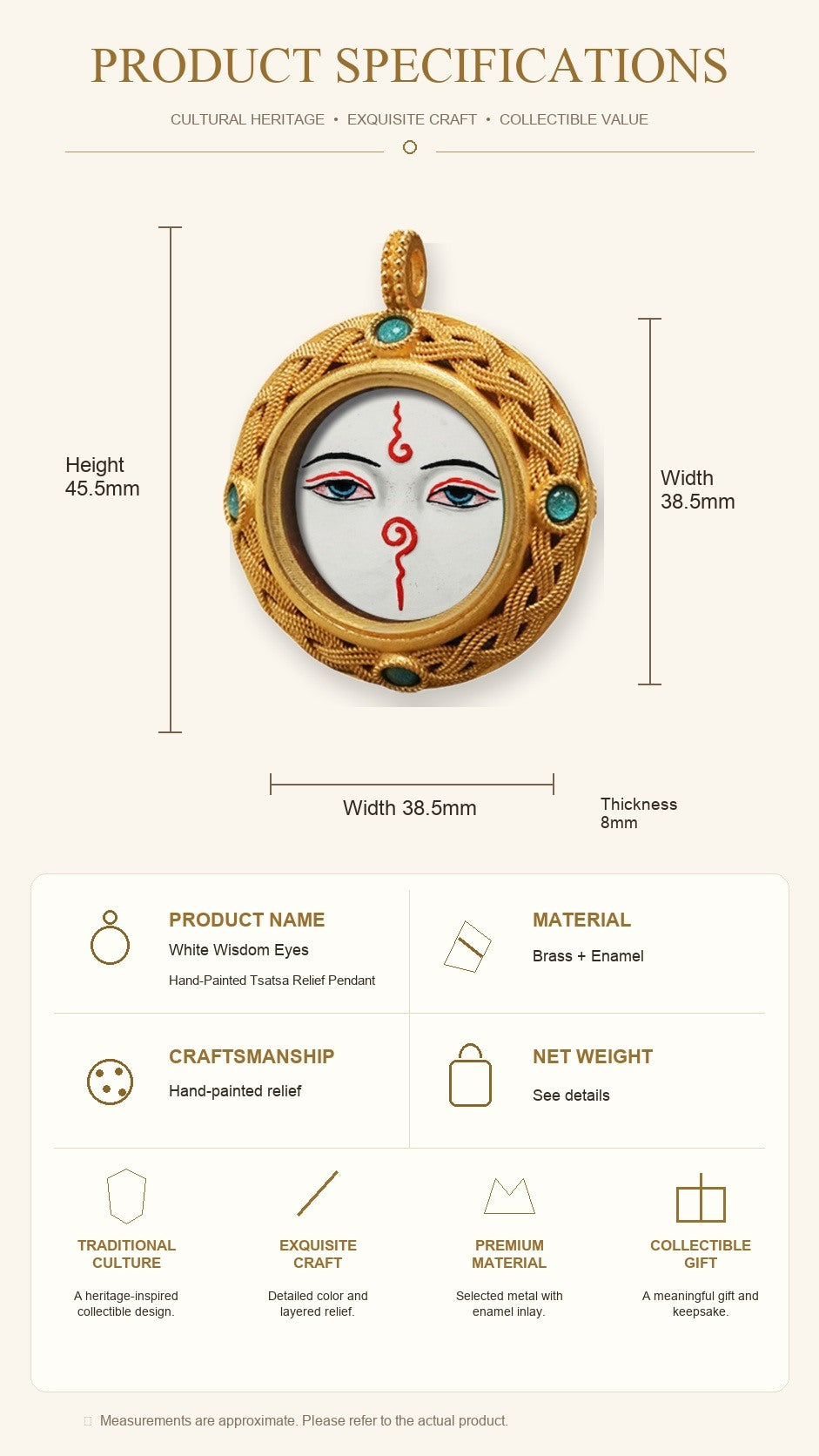 Eastern Luck Thangka pendant EL-PN-079 image 7 of 7