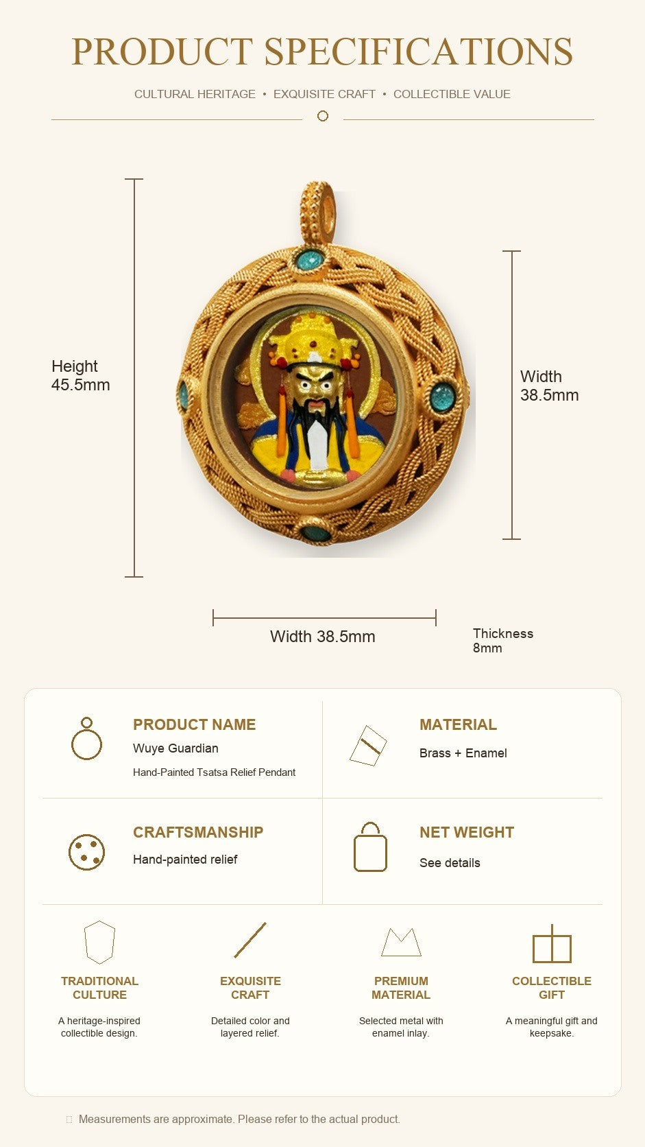 Eastern Luck Thangka pendant EL-PN-080 image 7 of 7