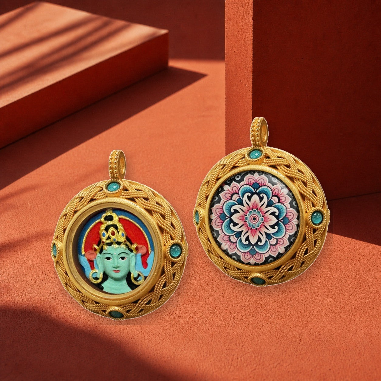 Eastern Luck Thangka pendant EL-PN-082 image 4 of 7