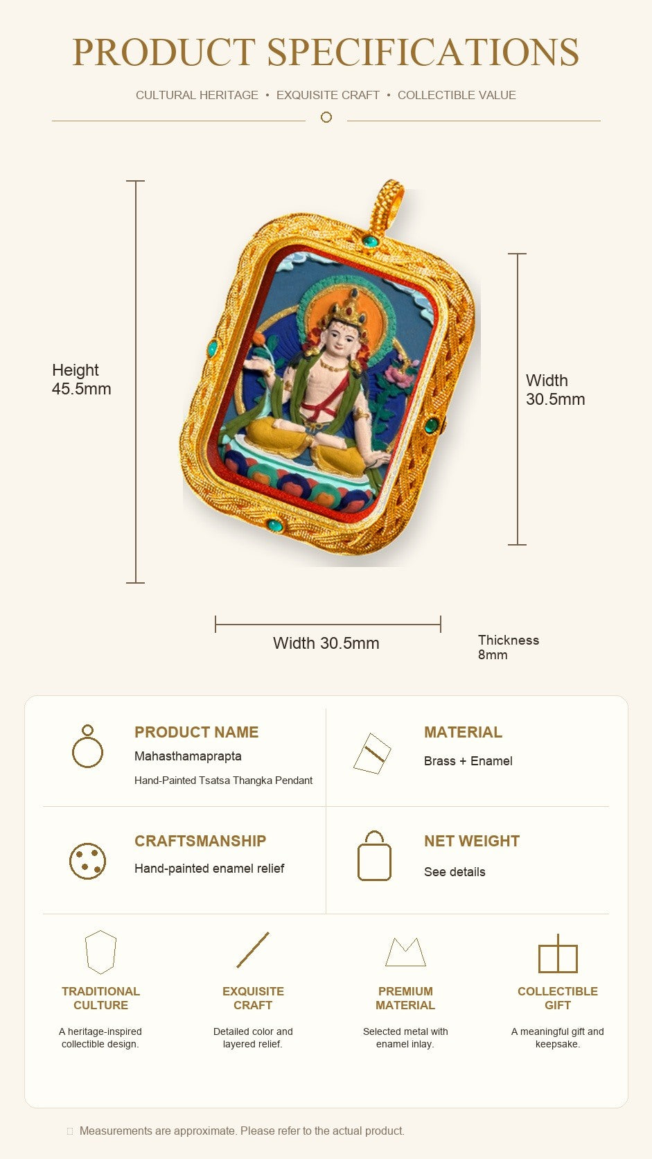 Eastern Luck Thangka pendant EL-PN-084 image 7 of 7
