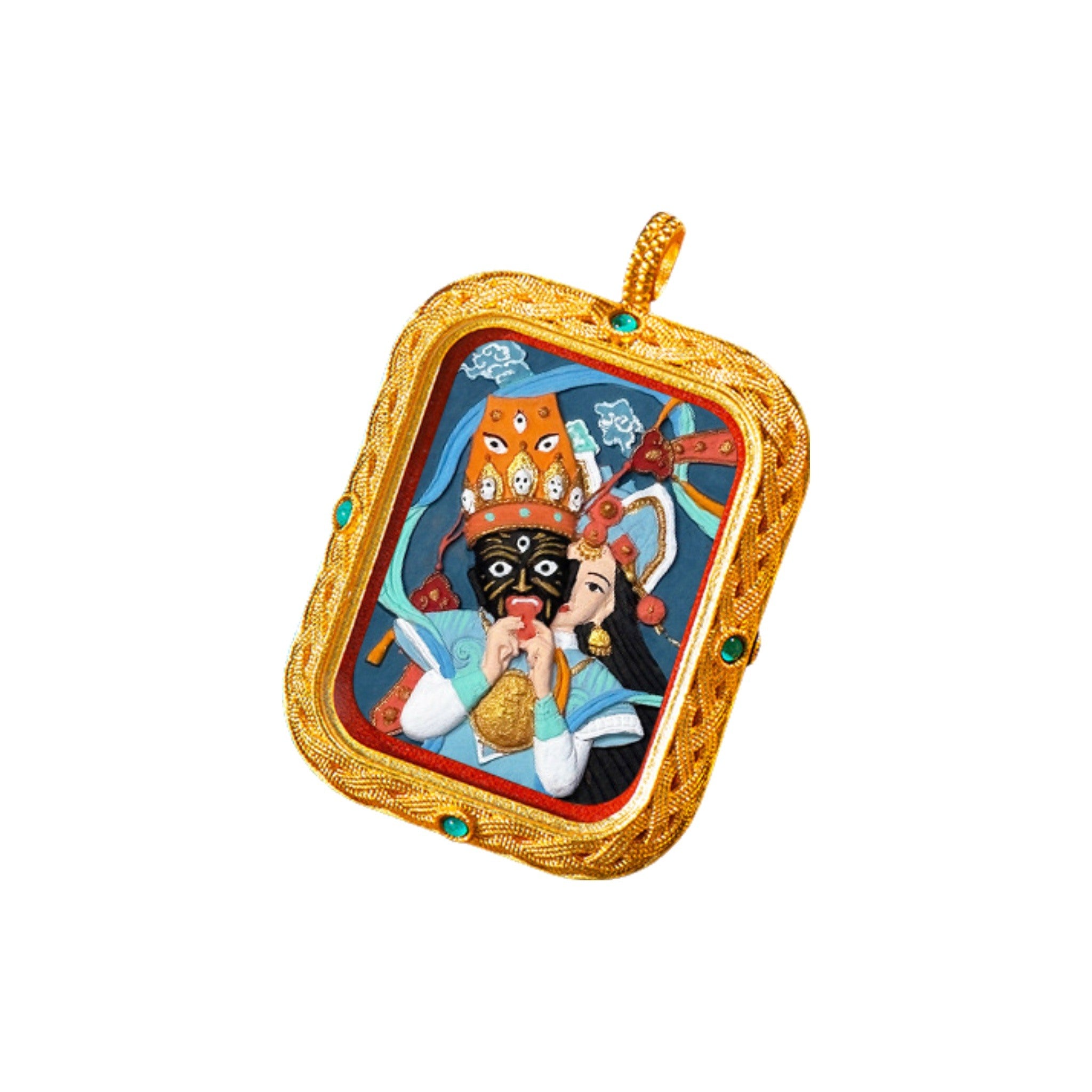 Eastern Luck Thangka pendant EL-PN-085 image 1 of 7