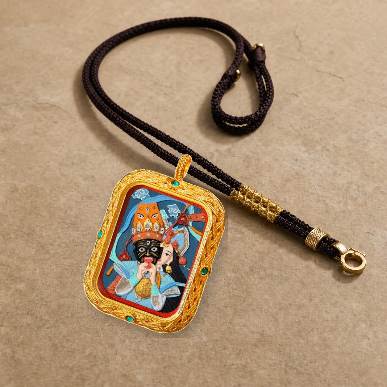 Eastern Luck Thangka pendant EL-PN-085 image 5 of 7