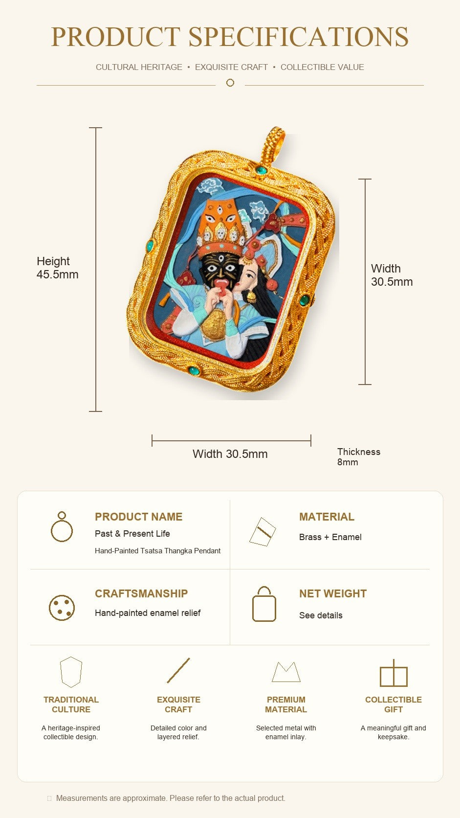 Eastern Luck Thangka pendant EL-PN-085 image 7 of 7